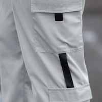 Men's Solid Cargo Pant Grey