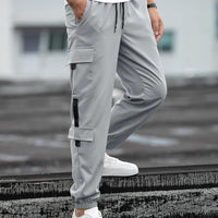 Men's Solid Cargo Pant Grey