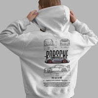 Men's Graphic Print white Hooide